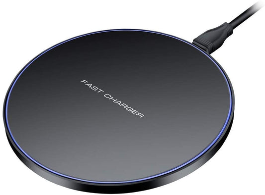 Charlore Wireless Charger, 15W Wireless Charging Pad Compatible with iPhone 12 Pro /12/11 Pro /11 /XS/XS Max/X / 8, Fast Charging for Samsung Galaxy S20 /S10 /S10+ /S9 /S8 /S8+ /Note 8 - Black