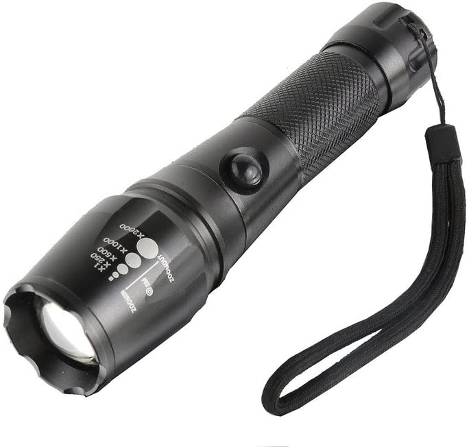 RENGAC Rechargeable Torch Led Lights,1000 lumens XML T6 Zoomable Powerful Flashlight Small Tactical Torches Led Super Bright Head Torch with for Camping Biking Working Hunting Fishing Riding Walking