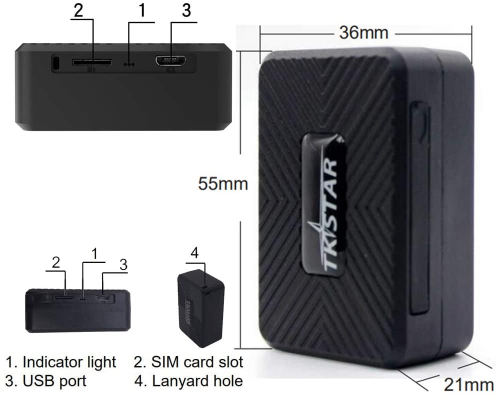 Taoriggs Mini GPS Tracker Anti Lost Anti Theft Tracker Device For Kids/Elderly/Wallet/Luggage