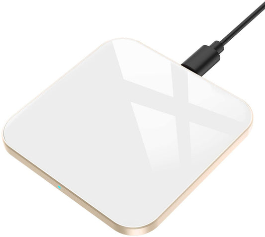 Taoriggs Wireless Charger, Qi-Certified 15W Max Fast Wireless Charging Pad for iPhone 12/12 Pro/11/11 Pro Max/XS Max/XR/XS/X/8/8+/Se, Galaxy S20/S10/S9/S8, AirPods Pro, White (No AC Adapter)