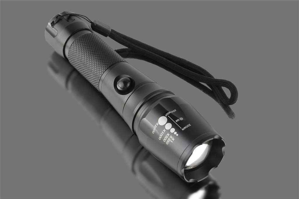 RENGAC Rechargeable Torch Led Lights,1000 lumens XML T6 Zoomable Powerful Flashlight Small Tactical Torches Led Super Bright Head Torch with for Camping Biking Working Hunting Fishing Riding Walking