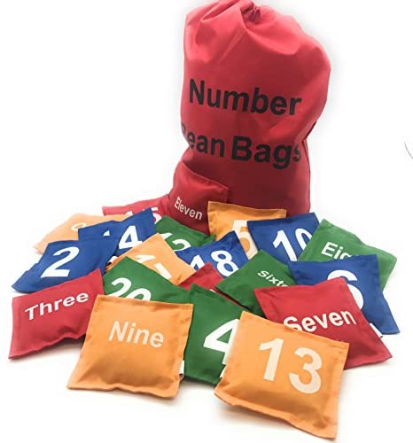 gruciso Number Beanbags Assorted 20 pcs