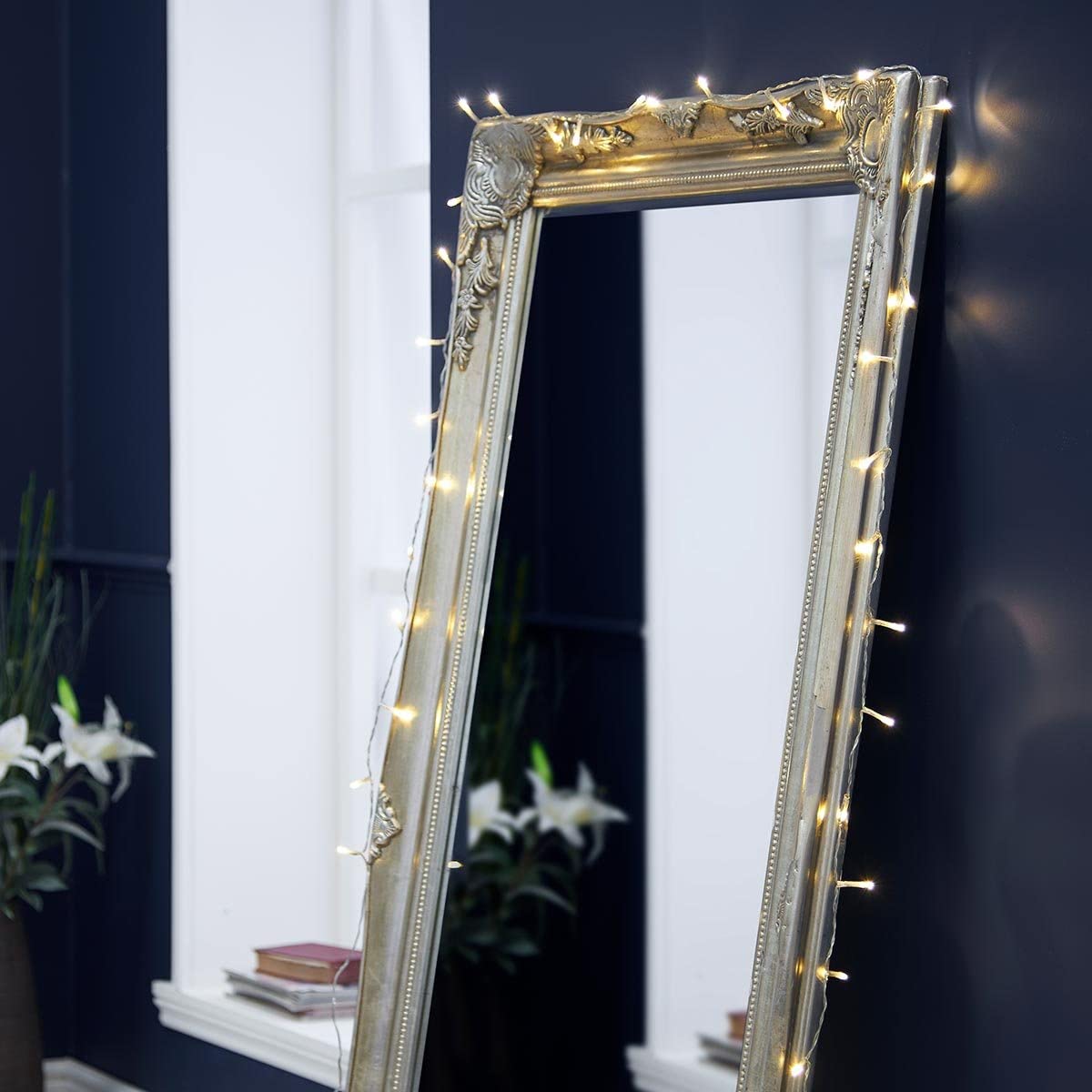 RENGAC Festive Lights Indoor Fairy Lights - 40 Warm White LEDs - Clear Cable