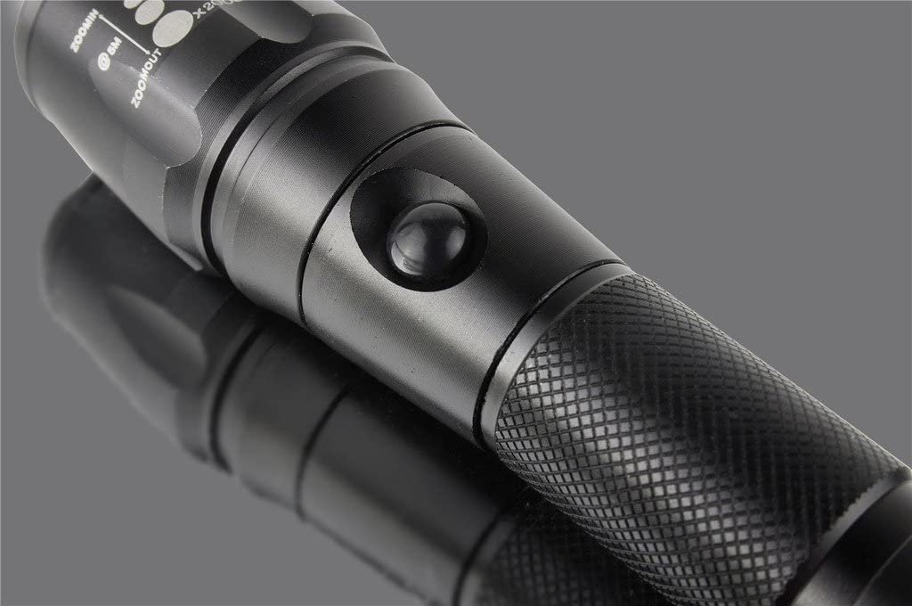 RENGAC Rechargeable Torch Led Lights,1000 lumens XML T6 Zoomable Powerful Flashlight Small Tactical Torches Led Super Bright Head Torch with for Camping Biking Working Hunting Fishing Riding Walking
