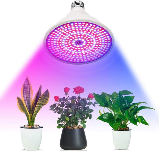 RENGAC 100W E27 LED Grow Light Bulb with 290Pcs LEDs Full Spectrum Plants Grow Lamp for Indoor Plants, Seedling,Growing, Blooming, Fruiting