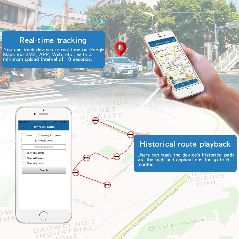 Taoriggs Mini GPS Tracker Anti Lost Anti Theft Tracker Device For Kids/Elderly/Wallet/Luggage