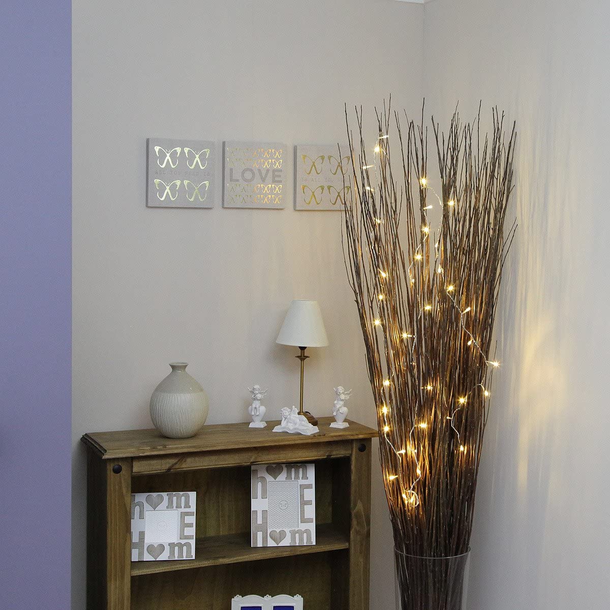 RENGAC Festive Lights Indoor Fairy Lights - 40 Warm White LEDs - Clear Cable