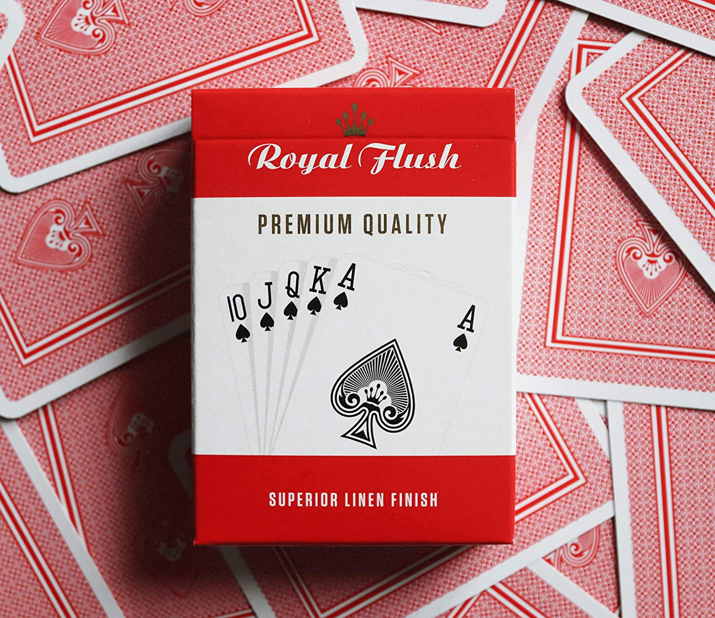 gruciso Royal Flush Playing Cards (3 pack, Red / White / Blue)