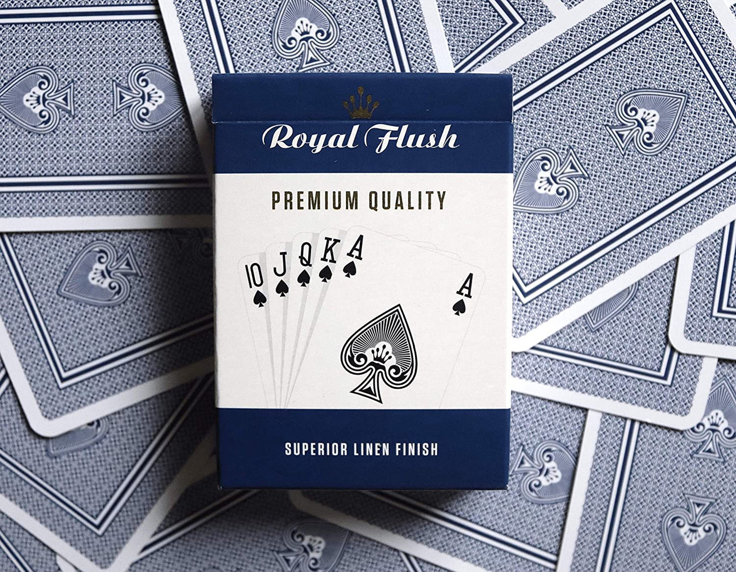gruciso Royal Flush Playing Cards (3 pack, Red / White / Blue)